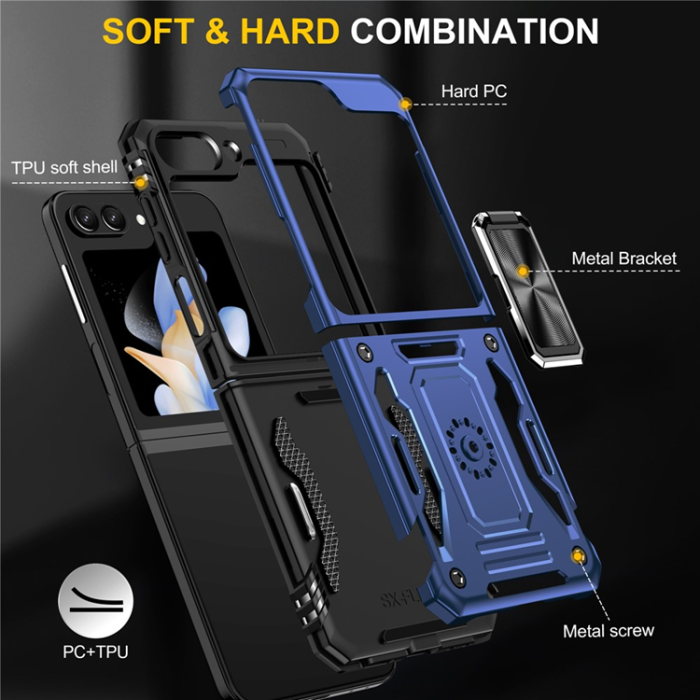 A-One Brand - Galaxy Z Flip7 FE/Z Flip6 Mobilskal Armor Kickstand