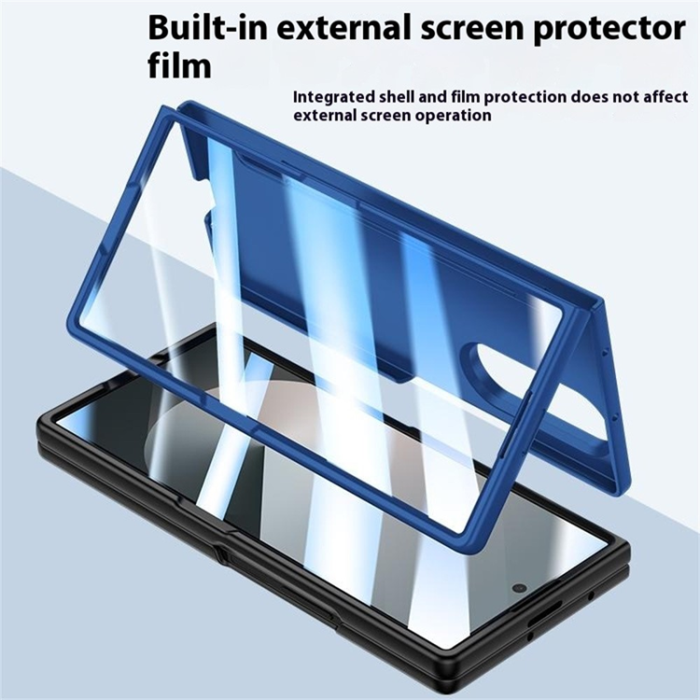 A-One Brand - Galaxy Z Fold 7 Mobilskal med Härdat glas och Pennfack Skin Feel