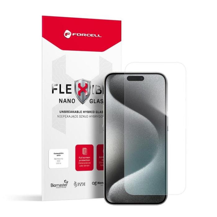 Forcell - Forcell iPhone 15 Pro Max Härdat Glas Skärmskydd Nano