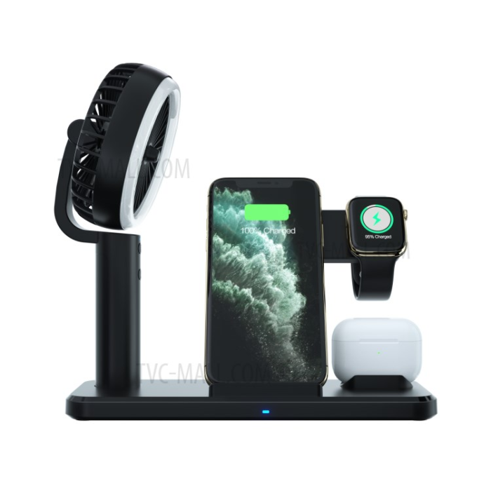 A-One Brand - Trådlös Laddare För iPhone,Apple Watch,Airpods - Svart