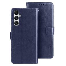 IDEWEI - IDEWEI Samsung Galaxy A55 5G Pl&aring;nboksfodral Konstl&auml;der St&auml;ll - Bl&aring;