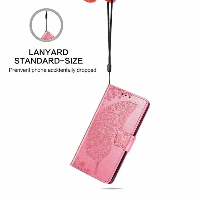 A-One Brand - Butterfly Plånboksfodral till Sony Xperia 10 III - Rosa