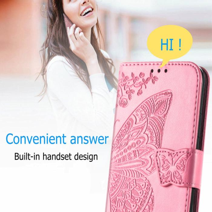A-One Brand - Butterfly Plånboksfodral till Sony Xperia 10 III - Rosa