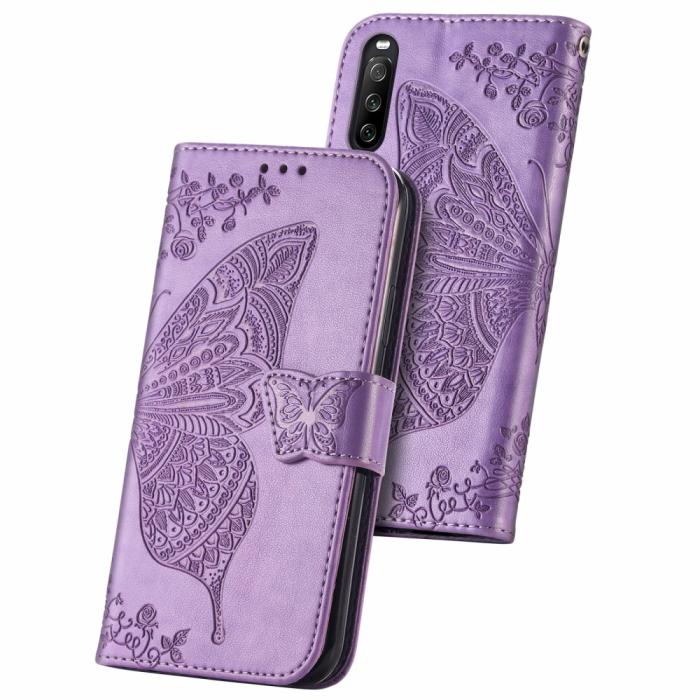 OEM - Butterfly Plånboksfodral till Sony Xperia 10 III - Lila