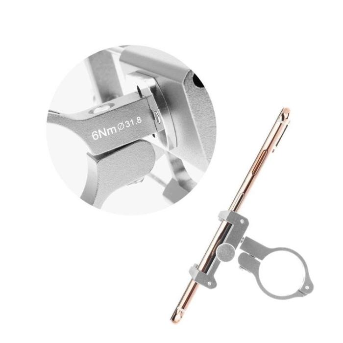 Gub - GUB Cykelhållare För Mobil G85 Aluminium - Silver