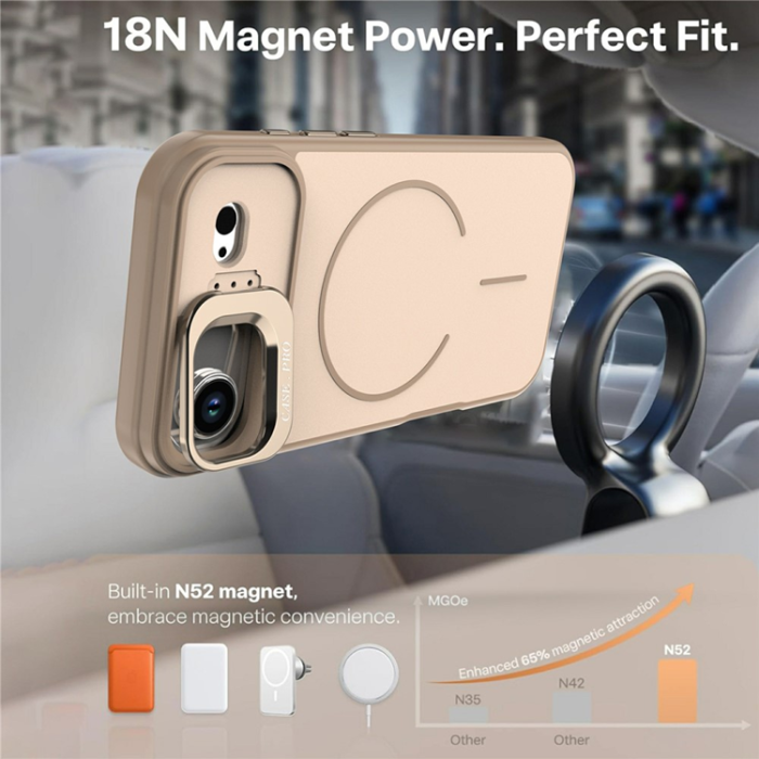 A-One Brand - iPhone Air Mobilskal MagSafe Skin-Touch Kickstand