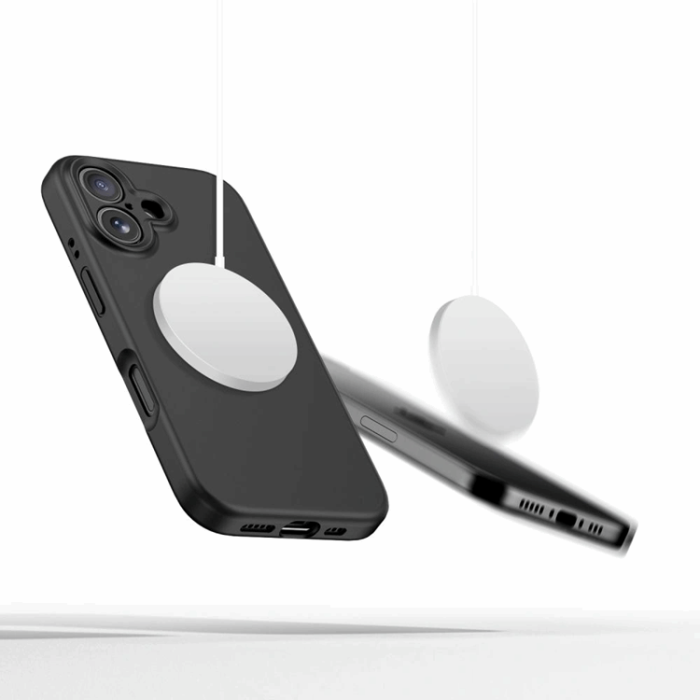 Tech-Protect - Tech-Protect iPhone 16e Mobilskal Magsafe Liquid Silikon - Svart