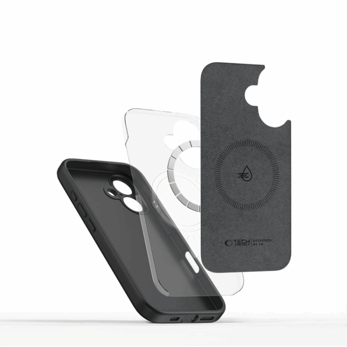 Tech-Protect - Tech-Protect iPhone 16e Mobilskal Magsafe Liquid Silikon - Svart