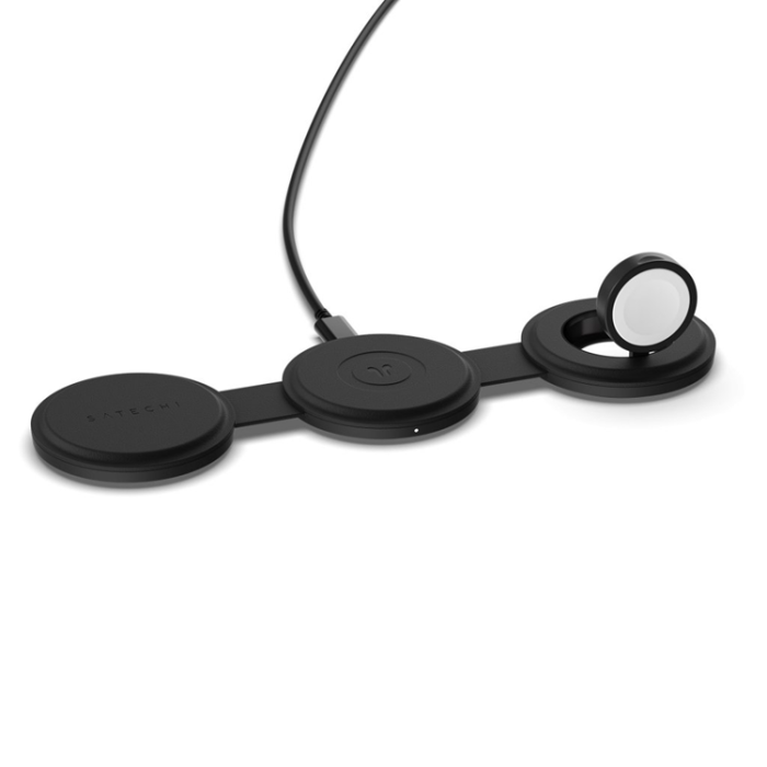 Satechi - Satechi Trådlös Laddare Magsafe iPhone, Apple Watch, AirPods - Svart