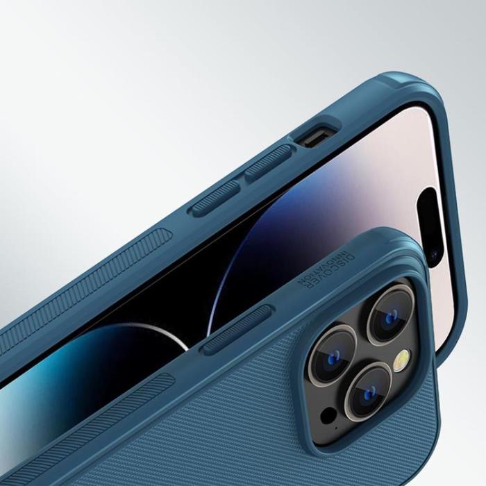 Nillkin - Nillkin iPhone 14 Pro Max Skal Super Frosted Shield - Blå