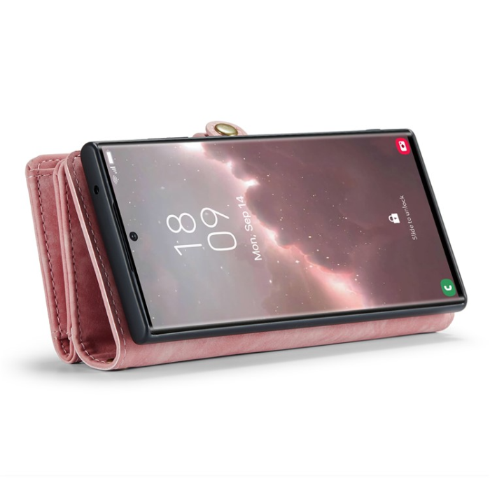 Caseme - Caseme Galaxy S23 Ultra Plånboksfodral Detachable - Rosa