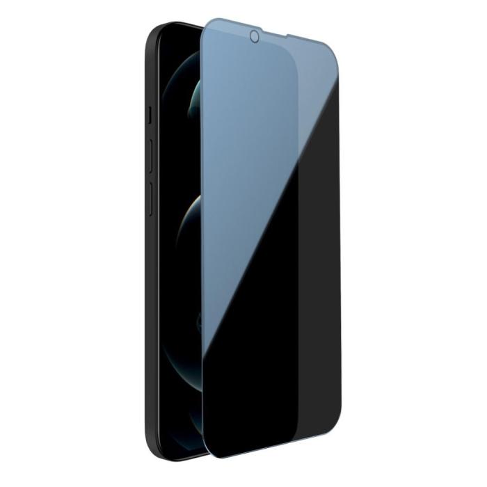 A-One Brand - [1-PACK] Privacy Härdat Glas Skärmskydd iPhone 13 Pro Max - Svart