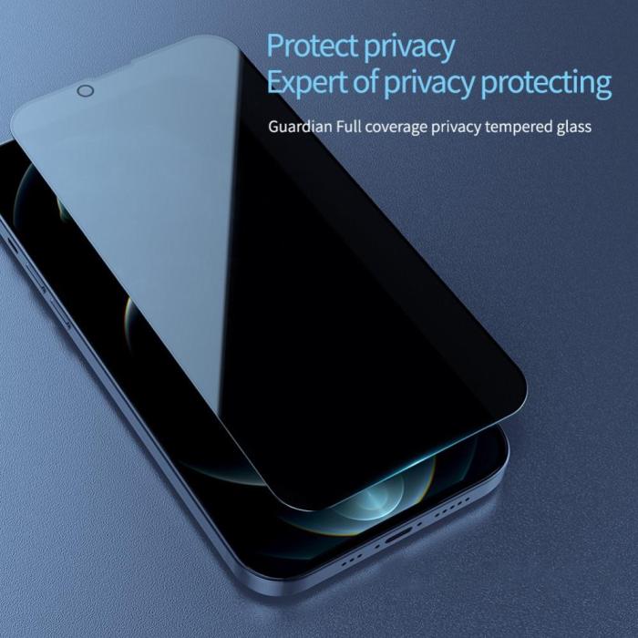 A-One Brand - [1-PACK] Privacy Härdat Glas Skärmskydd iPhone 13 Pro Max - Svart