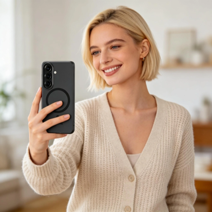 Tech-Protect - Tech-Protect Mobilskal För Galaxy S26 Magsafe Magslim - Matt Svart