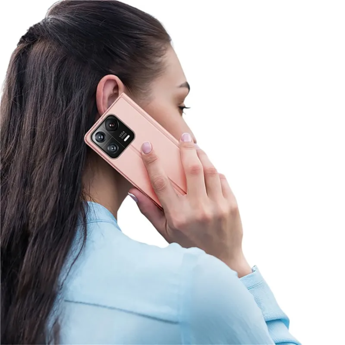 Dux Ducis - Dux Ducis Xiaomi 13 Plånboksfodral Skin Series - Rosa Guld