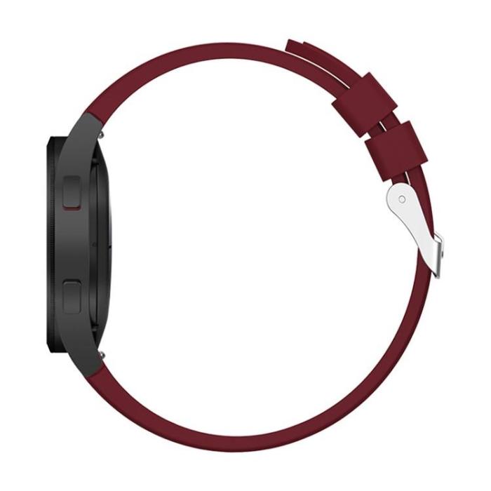 A-One Brand - Galaxy Watch Armband Silikon (20mm) - Wine Röd