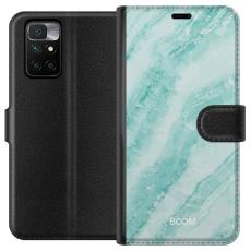 iSecrets - Pl&aring;nboksfodral till Xiaomi Redmi 10 med Mint Marble
