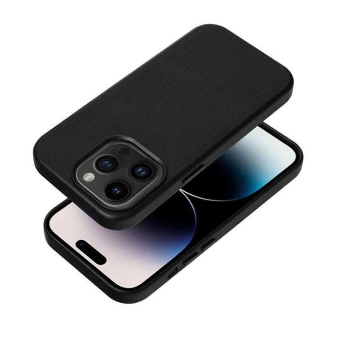 OEM - iPhone 12 Pro Max Magsafe Skal Läder - Svart