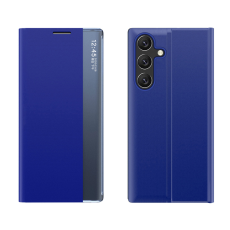 OEM - Galaxy A24 4G Mobilfodral New Sleep Flip Stativ - Blå