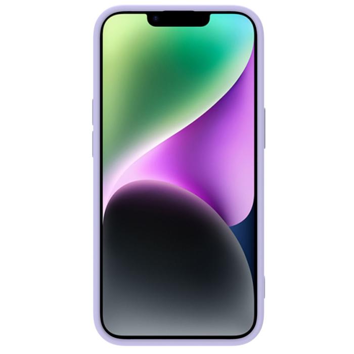 Nillkin - Nillkin iPhone 14 Plus Skal Magsafe CamShield Silicone - Lila