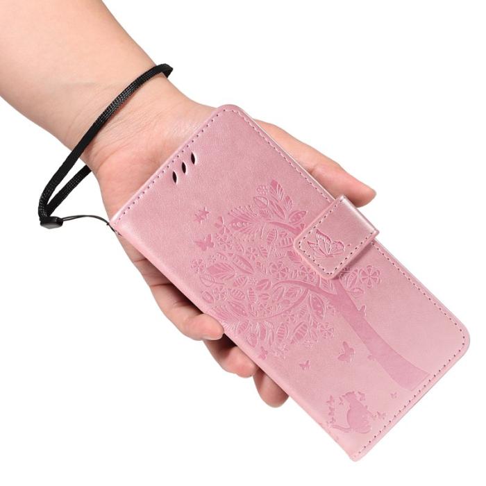OEM - Samsung Galaxy A57 Plånboksfodral Konstläder - Roséguld