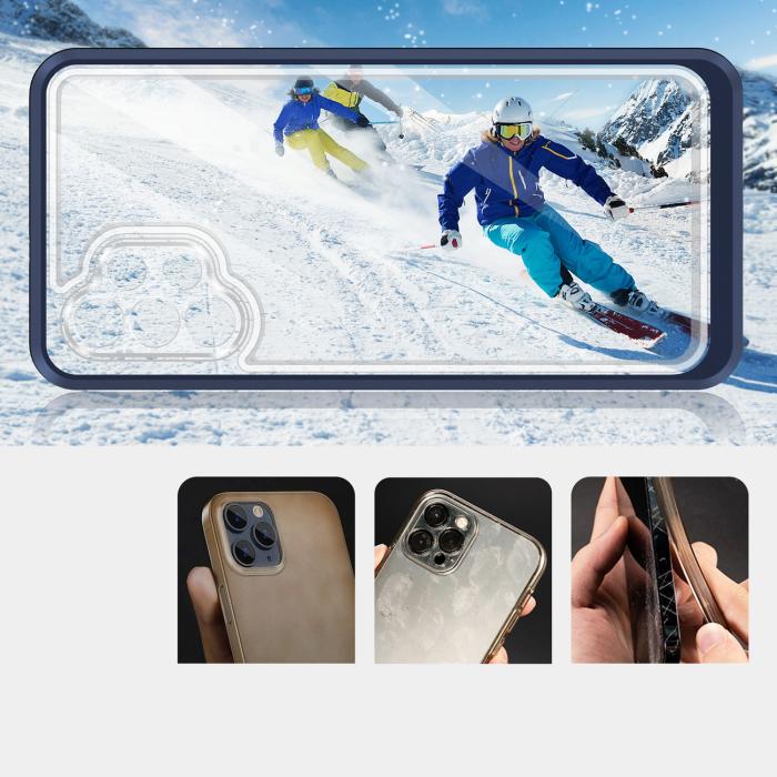 OEM - Galaxy A32 5G Skal Clear 3in1 - Blå