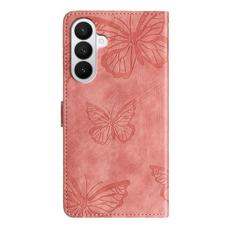 OEM - Samsung Galaxy A57 Pl&aring;nboksfodral Konstl&auml;der Skydd - Rosa