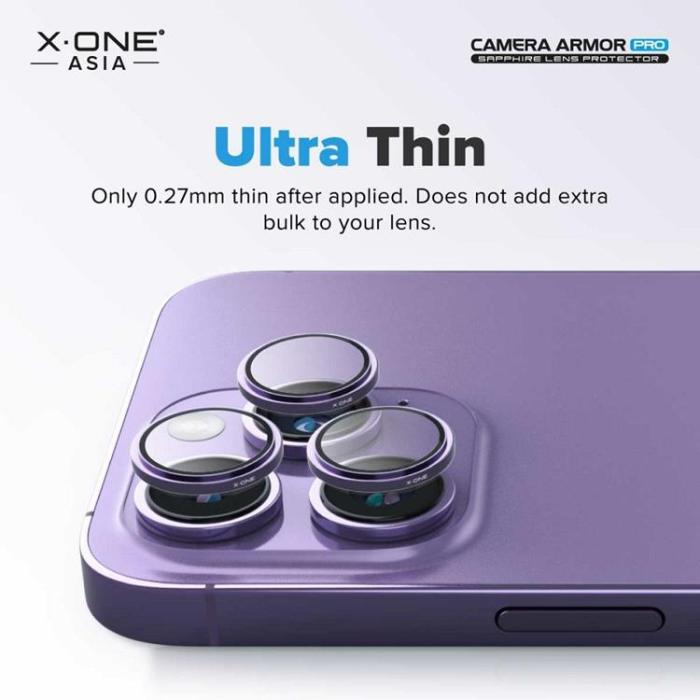 X-One - X-One iPhone 15 Plus/15 Kameralinsskydd Härdat glas Armor Pro