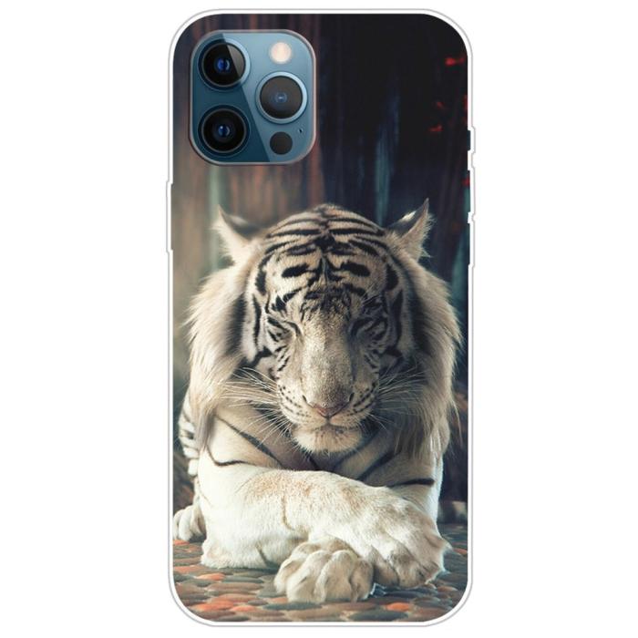 UTGATT1 - iPhone 14 Pro Max Skal - Vit tiger