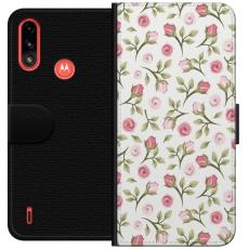 iSecrets - Pl&aring;nboksfodral till Motorola Moto E7 Power med Blommigt