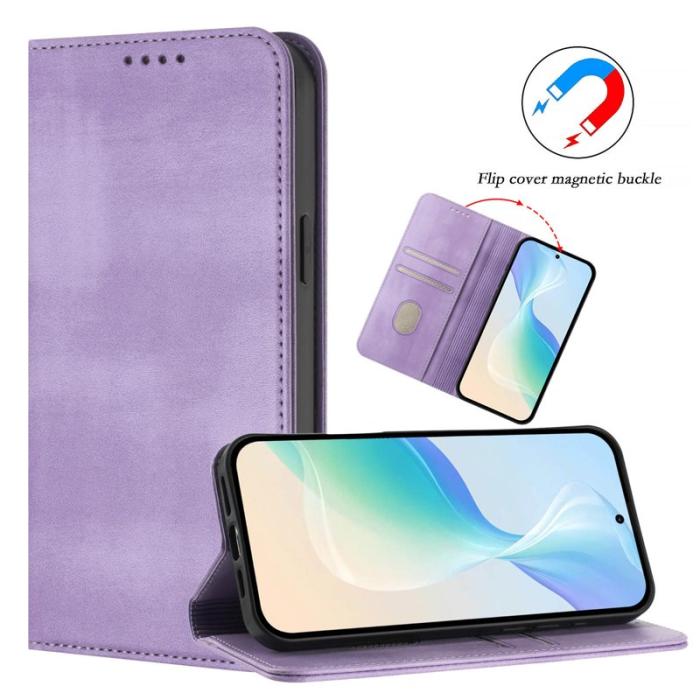 OEM - Samsung Galaxy S26+ Plånboksfodral Konstläder RFID Skydd - Lila