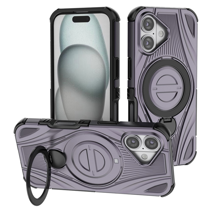 A-One Brand - iPhone 17 Mobilskal MagSafe Magnetic Kickstand - Lila