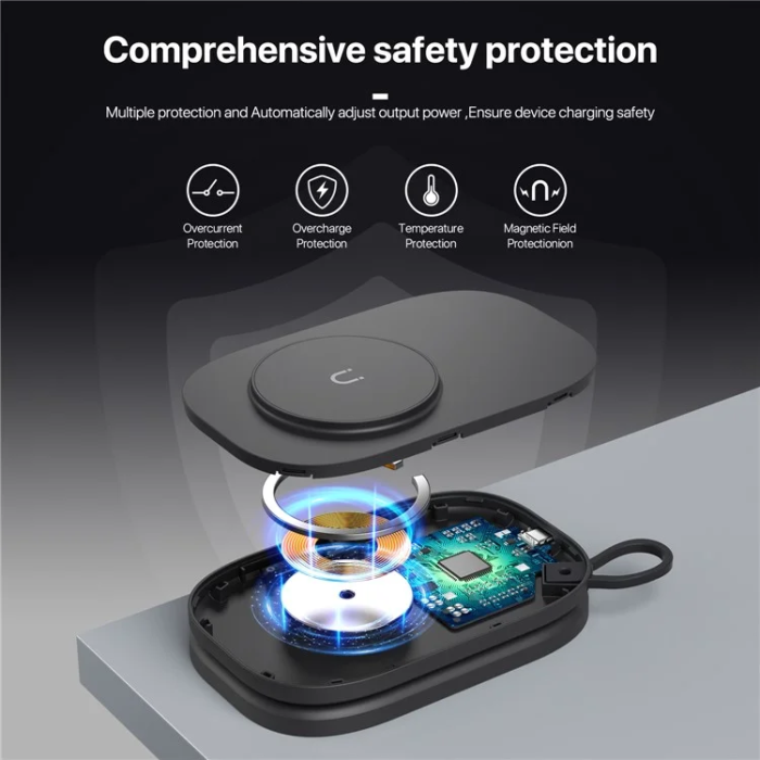 OEM - 3in1 MagSafe Trådlös Laddare iPhone, Apple Watch, Airpods