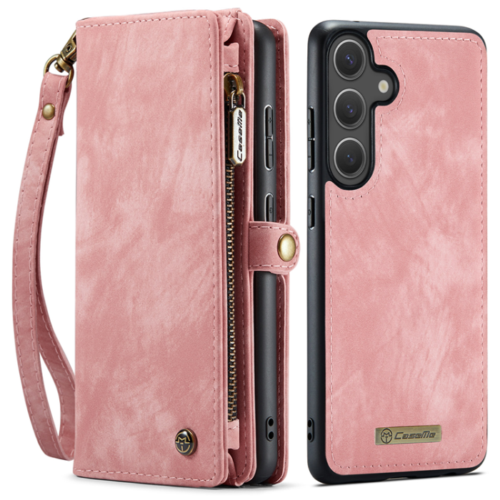 Caseme - CASEME Galaxy S25 FE Plånboksfodral Detachable 008 - Rosa