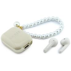 Guess - Guess TWS In-Ear H&ouml;rlurar Pearl Strap - Beige