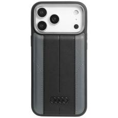 Audi - Audi iPhone 17 Pro Max Mobilskal MagSafe Syntetiskt Läder A6 - Svart