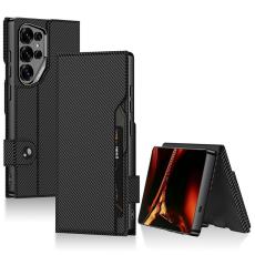 GKK - GKK Mobilfodral f&ouml;r Samsung Galaxy S26 Ultra Magnetiskt Konstl&auml;der - Svart