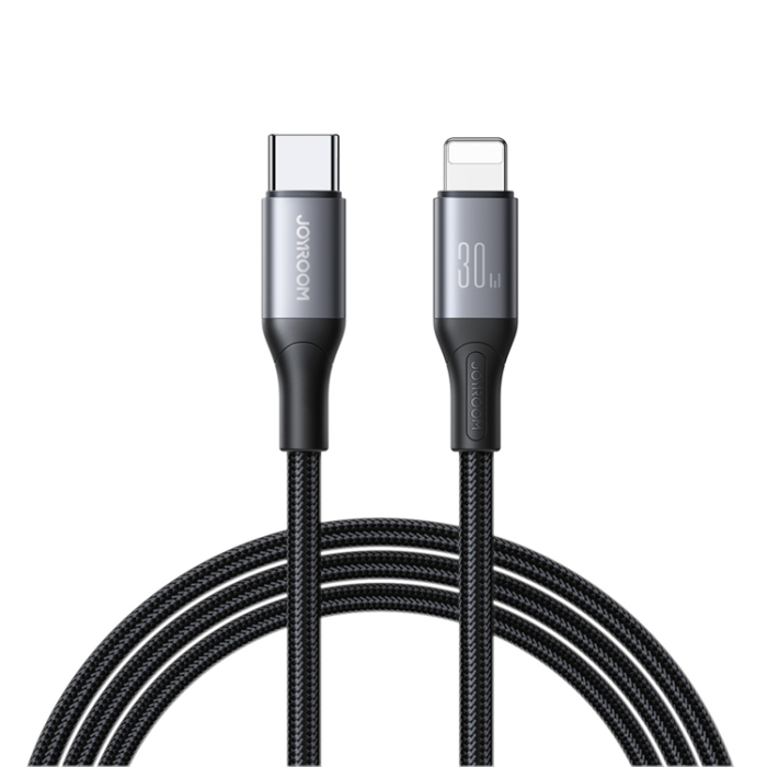 Joyroom - Joyroom USB-C till Lightning kabel 30W 2m S-A28 - Svart