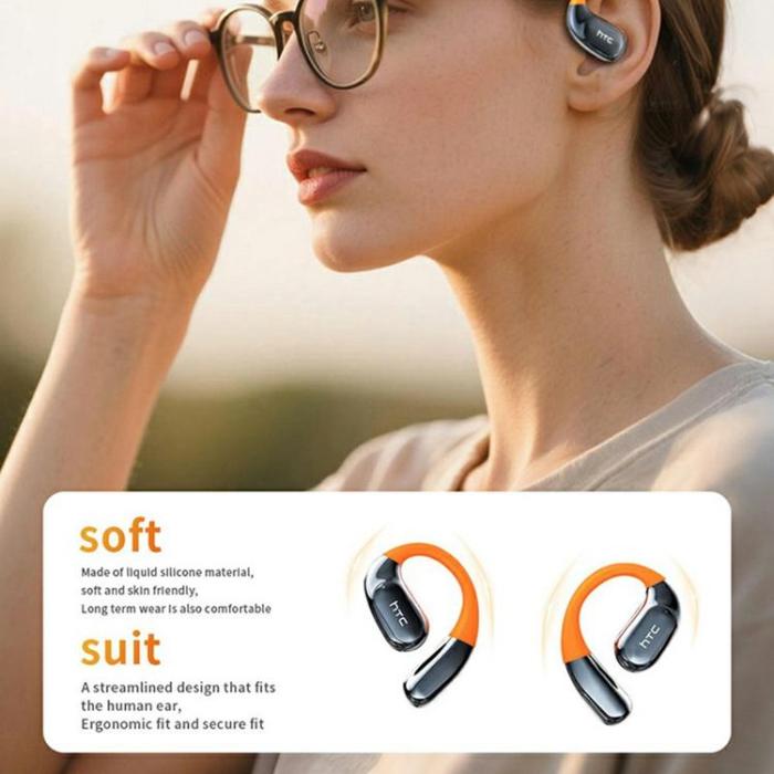 HTC - HTC On-Ear Trådlösa Sport Hörlurar Bluetooth V6.0 NE12 - Svart