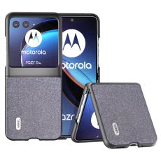 ABEEL - ABEEL Mobilskal till Motorola Razr 40 Ultra 5G PU L&auml;der + PC - Svart