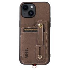 ABEEL - ABEEL Style 01 Mobilskal till iPhone 14 Plus Litchi Textur Khaki