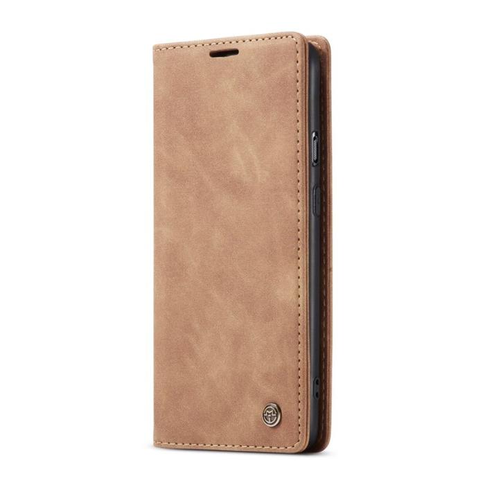 Caseme - CASEME 013 Auto-absorberande Plånboksfodral Konstläder OnePlus 8T - Brun