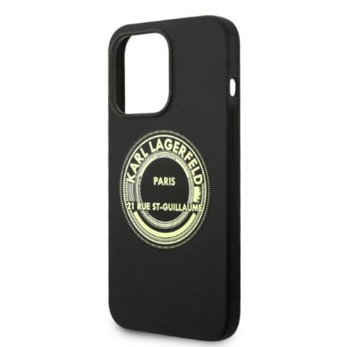 UTGATT5 - Karl Lagerfeld iPhone 14 Pro Max Skal Silicone RSG - Svart