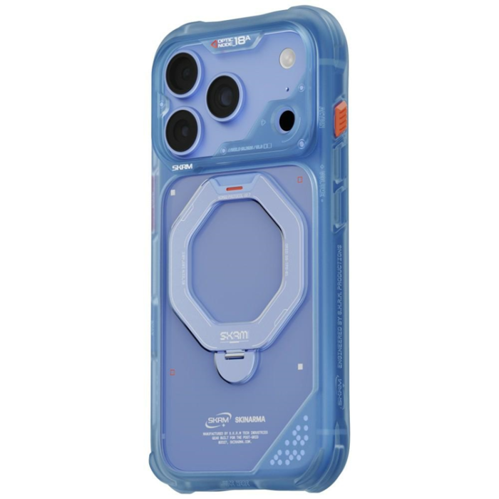Skinarma - Skinarma Mobilskal För iPhone 18 Pro/17 Pro Magsafe Saturn - Blå