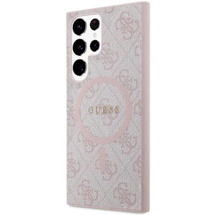 Guess - Guess Galaxy S24 Ultra Mobilskal Magsafe Collection - Rosa