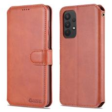 AZNS - AZNS Samsung Galaxy A53 5G Pl&aring;nboksfodral Konstl&auml;der - Brun