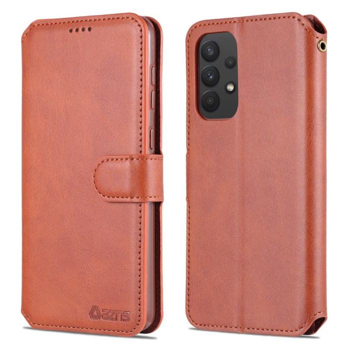 AZNS - AZNS Samsung Galaxy A53 5G Plånboksfodral Konstläder - Brun