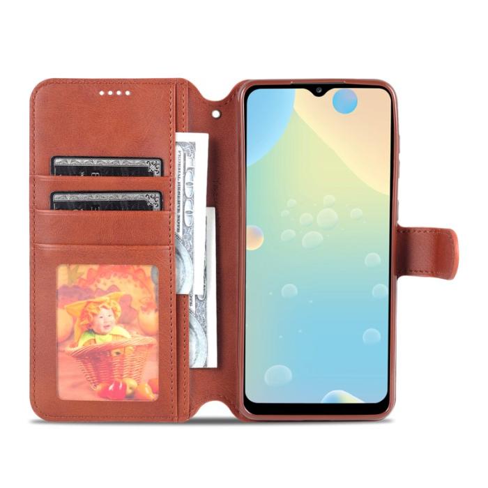 AZNS - AZNS Samsung Galaxy A53 5G Plånboksfodral Konstläder - Brun