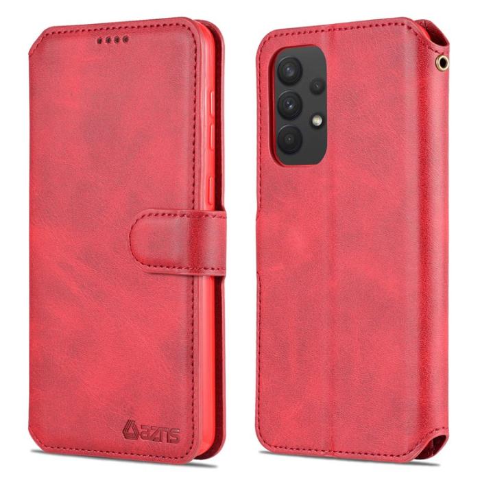 AZNS - AZNS Samsung Galaxy A53 5G Plånboksfodral Konstläder - Röd