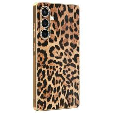 OEM - Mobilskal till Samsung Galaxy S26 / S26 Pro Leopardm&ouml;nster PU L&auml;der - Flerf&auml;rgad